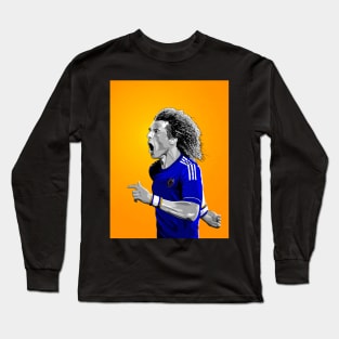 David Luiz - Chelsea - Premier League Football Artwork Long Sleeve T-Shirt